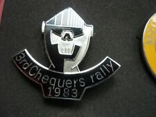 Chequers rally badge for sale  DONCASTER