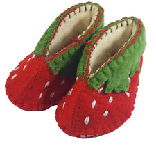 Sapatos chinelos Berry Strawberry Zooties bazar estrada de seda 0-12 meses comprar usado  Enviando para Brazil