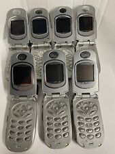 Lote de 7 teléfonos abatibles Motorola serie i i730 - plateados/grises (Nextel) - SIN PROBAR segunda mano  Embacar hacia Argentina
