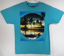 Camiseta masculina colecionadora Tony Hawk Palm Tree Sunset azul-petróleo tamanho médio comprar usado  Enviando para Brazil