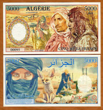 Billete de banco de arte fantástico de Argelia, 5000 francos, 2023 segunda mano  Embacar hacia Mexico