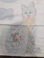 Paneles de tela vintage para gato y ratón Cottage Chintz segunda mano  Embacar hacia Argentina