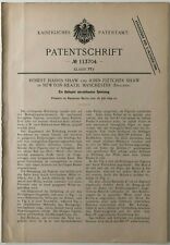 Antiga patente alemã Nr:113704 - Jogo de futebol - Newton Heath Manchester-Shaw comprar usado  Enviando para Brazil