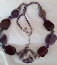 Vintage necklace purple for sale  NUNEATON