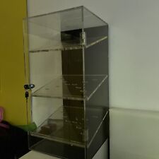 Clear perspex cabinet with display shelves locking With Keys for sale  DUDLEY
