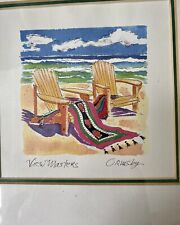 Beach scene watercolor for sale  Wilmington