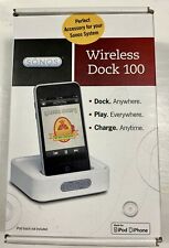 Sonos Wireless Dock 100 para iPhone o I pod Sistema de música Dock play carga segunda mano  Embacar hacia Argentina