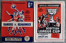 Kilmarnock programmes 1960 for sale  KILMARNOCK