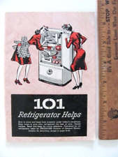 Segunda Guerra Mundial Segunda Guerra Mundial Era 101 Refrigerator Help, 1944, Frigidaire Div of General Motors, BOM comprar usado  Enviando para Brazil