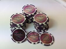 33 fichas de póquer de casino de Las Vegas de $500 púrpura de repuesto, acabado de lámina reflectante segunda mano  Embacar hacia Argentina
