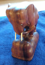 Carved wooden elephant for sale  OLDHAM