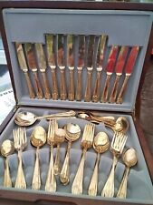 Gold colour cutlery for sale  FARNHAM
