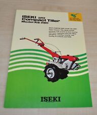 Iseki Agricultural Kompaktowa glebogryzarka KS 280 Japońska broszura Broszura Broszura ENG na sprzedaż  PL