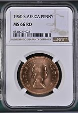 SOUTH AFRICA Penny 1960, NGC MS 66 RD Gem UNC Full Red + Luster. QEII.   A4 for sale  Shipping to South Africa