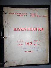 Massey Ferguson tracteur 165 : catalogue pièces 1966, occasion d'occasion  Bonneval