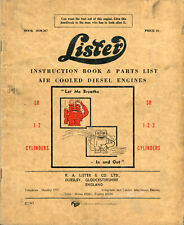 Livro de instruções Lister original para motores diesel LR & SR 1, 2 e 3 cilindros, usado comprar usado  Enviando para Brazil