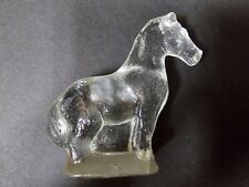 Vintage L.E. Escultura miniatura de cavalo de vidro prensado transparente Smith comprar usado  Enviando para Brazil