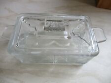 Glass lidded butter for sale  SOUTHSEA