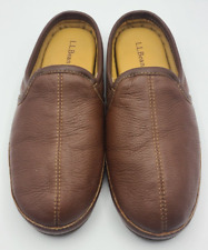 Usado, Chinelos acolchoados LL Bean Elk Hide House Shoes 272346 masculino tamanho 10 M marrom novo sem caixa comprar usado  Enviando para Brazil