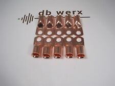 (10) Copper 2/0 welding wire or oversized 1/0 car audio wire Copper lugs for sale  Shipping to South Africa