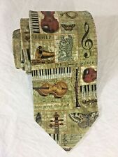 Águia Nota Musical Cristã Violoncelo Violino Sax Piano Borboleta Gravata de Seda 59", usado comprar usado  Enviando para Brazil
