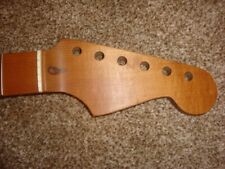 Roast Maple STRAT NECK Musikraft 22 frets Tusq Nut Mother Of Pearl Inlays for sale  Shipping to South Africa