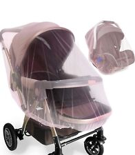 Mosquito Insect Pink Net for Stroller, Bassinets, Cradles, Car Seat- 2 Pack, used for sale  Shipping to South Africa