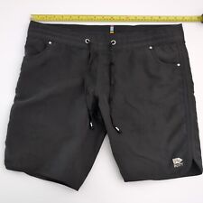 Usado, Shorts de prancha de vôlei preto enferrujado secagem rápida cintura elástica tamanho 36 comprar usado  Enviando para Brazil