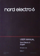 Clavia Nord Electro 6 Teclado Digital de Órgão e Piano Manual do Proprietário Original. comprar usado  Enviando para Brazil
