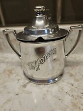 Vintage 1930’s Chicago Toffenetty Restaurant Silver Plate Hinged Lid Sugar Bowl for sale  Shipping to South Africa