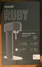 OPEN BOX-MySoda Ruby 2.0 Sparkling Water Maker US-RB003AL-BSE- Black/Silver for sale  Shipping to South Africa