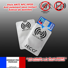 Etui protection pour Carte Bleue crédit NFC RFID sans contact visa mastercard CB, occasion d'occasion  Lilles-Lomme