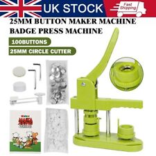 25mm button maker for sale  TAMWORTH