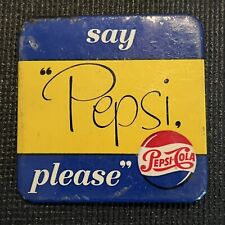 Vintage 1953 ‘Say Pepsi Please’ Pinback Pepsi Badges Made in USA Cola for sale  Shipping to South Africa