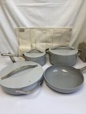 Caraway Home 7-Piece Non-Toxic Cookware Set Ceramic + Lid Storage Nonstick Gray for sale  Shipping to South Africa