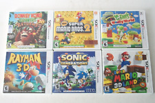 Lote de jogos de plataforma para Nintendo 3DS Super Mario Bros 3D Yoshi's World Rayman Sonic comprar usado  Enviando para Brazil