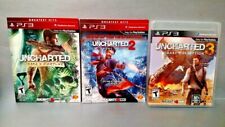 Lote de jogos Uncharted 1 2 3 - PS3 Sony Playstation 3 Drake's Thieves Fortune , usado comprar usado  Enviando para Brazil