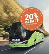 Flixbus flixtrain gutschein gebraucht kaufen  Pye