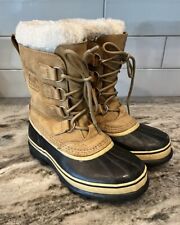 Sorel Women's CARIBOU Winter Snow Boots 1003812-280 Buff Waterproof Size 7 for sale  Shipping to South Africa