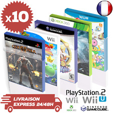 10 Boitiers Protection Jeux Jaquette Playstation 2 Wii Xbox DVD PS2 0,3 mm Neufs d'occasion  Nîmes-Saint-Césaire