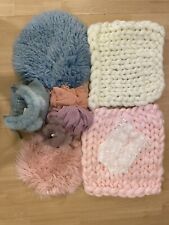Newborn Baby Photography 9 Pc Accessories Set, Stretch Wraps, Bonnets, Props for sale  Shipping to South Africa