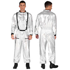 Para Hombre Astronauta Spaceman Disfraz Cubierta Metálica Traje Espacial Mono Vestirse segunda mano  Embacar hacia Argentina