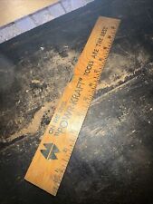 OLD 12 INCH WOOD LEVEL “Powet-Kraft” tools are the best. 1 sided ruler for sale  Shipping to South Africa