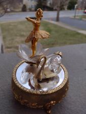 Used, BALLERINA Swan Lake Ballerina Spins Music Box Figurine Westland Japan SEE VIDEO for sale  Shipping to United Kingdom