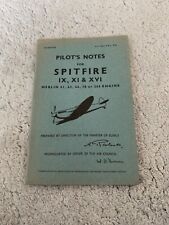 Pilots notes spitfire for sale  LONDON