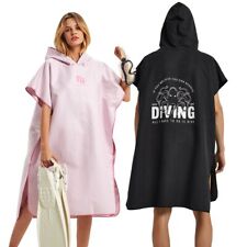 Usado, Poncho de microfibra toalla surf playa traje de neopreno cambiador bata de baño con capucha segunda mano  Embacar hacia Argentina
