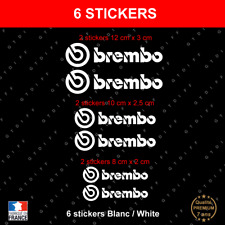 Stickers brembo blanc d'occasion  Nantes-