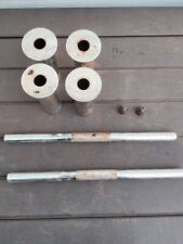 2  Vintage Olympic Metal/Cast Iron Dumbbell Bars 19.5" 6lb Bar for sale  Shipping to South Africa