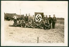 1942-3 WWII 13th Armored ETO North Africa group Photo of GI's at tent Camp, used for sale  Shipping to South Africa