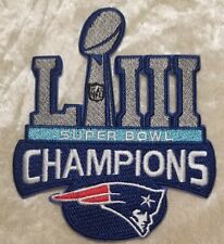 Super Bowl LIII 53 New England Patriots Iron On Embroidered Patch ~ till salu  Toimitus osoitteeseen Sweden